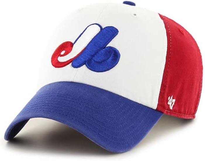 '47. Muška i ženska trobojna kapa s podesivim remenom u boji tima S Vintage logotipom u boji tima
