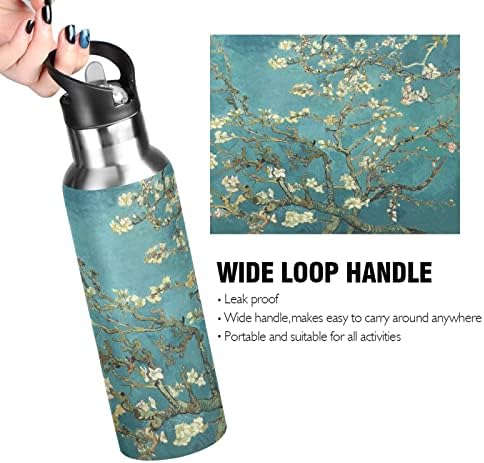 Van Gogh bademova boca s vodom s slamnastim poklopcem vakuuma izolirana od nehrđajućeg čelika termo tikvica boca vode 20oz 8