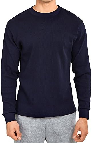 Muška klasična fit vafle-pletena teška toplinska košulja
