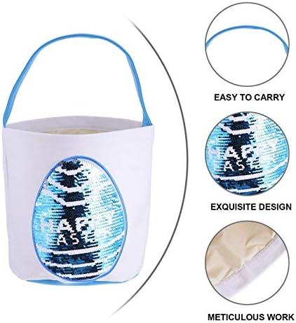 Tojvijanske pamučne torbe Uskršnji zeko košarica svjetlucava torba od jaja pamučno donje rublje torba za nošenje poklon jaja dječje