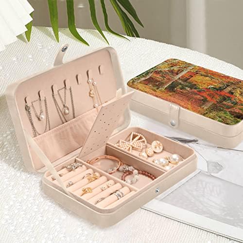 Japanska mala kutija za nakit organizator nakita od PU kože putni prijenosni držač za pohranu nakita za žene djevojke