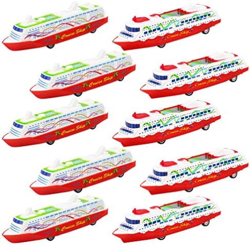 10pcs model broda za krstarenje oceanski brod model jahte za krstarenje model broda za krstarenje unatrag vozila s frikcijskim pogonom