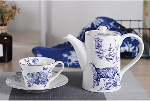 Biljni čajnik čajnik set plavog uzorka šalica kave za kavu čaša čaj čaj Set popodneva čajnik čaj