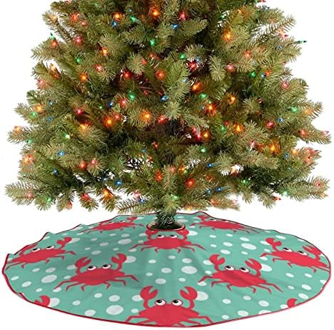 Smiješna rakova suknja božićno drvce meka božićna mat božićni ukras za prazničnu zabavu 30 x30