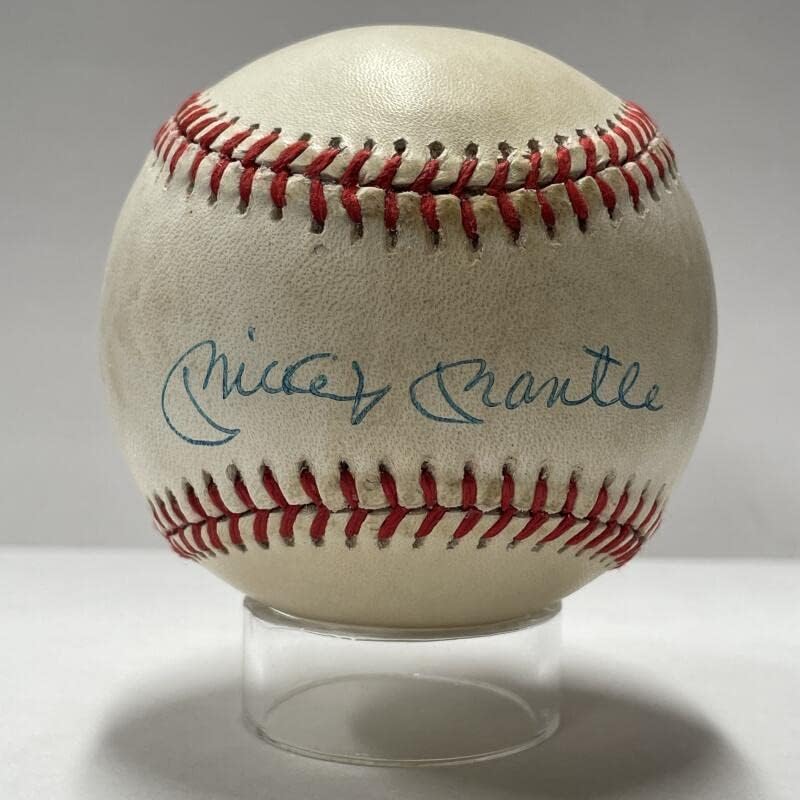 Mickey Mantle singl potpisao bejzbol. Auto JSA - Autografirani bejzbol