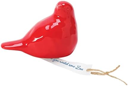 Enesco Izzy i Oliver Karin Lind Messengers Neke figurice ljubavne ptice, 2,75 inča, crvena
