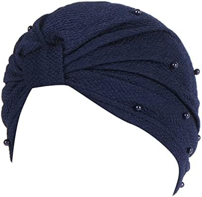 Ženske kape od filca ženska modna rastezljiva jednobojna udobna kapa s perlicama velika kapa za žene ženski šešir za plažu