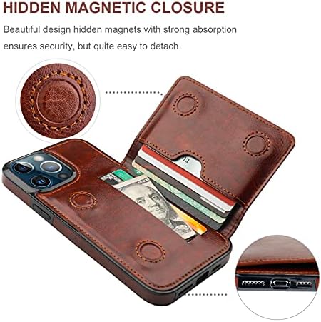 Kompatibilan s torbicom za novčanik od 13 do 13 inča, držačem kreditne kartice, Premium kožnim postoljem, izdržljivom zaštitnom futrolom