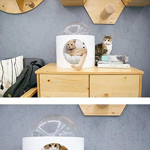 Zidna polica za mačke, topla drvena svemirska kapsula, konopac za kapsule, Sisal grebalica, namještaj za kućne ljubimce-kapsula
