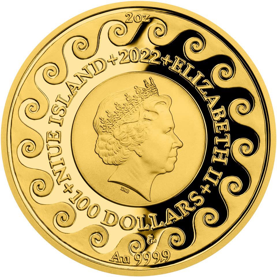 2022 de Modern Comemorative Powercoin Romulus i Remus 2 oz zlatni novčić 100 $ niue 2022 dokaz