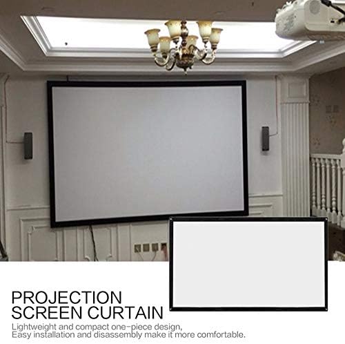 Lhllhl 16: 9 prijenosni preklopni projektor zaslon zid montirano kućno kino kazalište 3D projekcijski ekran platno matt white acehe