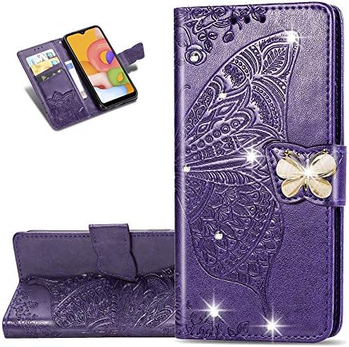 Torbica-novčanik LEMAXELERS za T-Mobile Revvl 6 5G, torbica sa alatom u obliku leptira sa držačem za kartice magnetski kožna torbica-knjižica