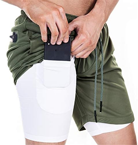 Muškarske sportske kratke kratke kratke hlače Andongnywell brzo se osuše s džepovima za trening treninga kratkih hlača