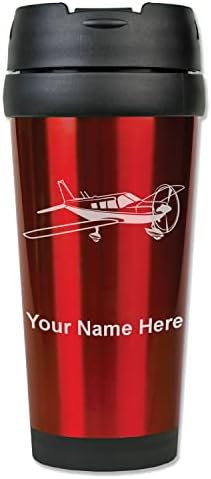 Lasergram 16oz šalica za putničke kave, zrakoplov niskog krila, personalizirano graviranje uključeno