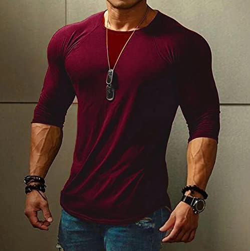 DkinOM muški trening majice vitke fit dugih rukava vlaga wicking twimir majica fitness bodybuilding mišić mišić trčanje vrhovi