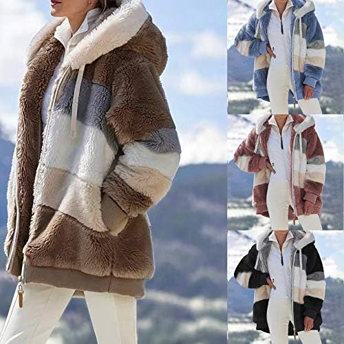 Zimska odjeća za žene 2022., Ženski zimski kaputi, zimske jakne za žene nejasne kaputiće s kapuljačama otvorenih prednjih kaputa nadmašuju