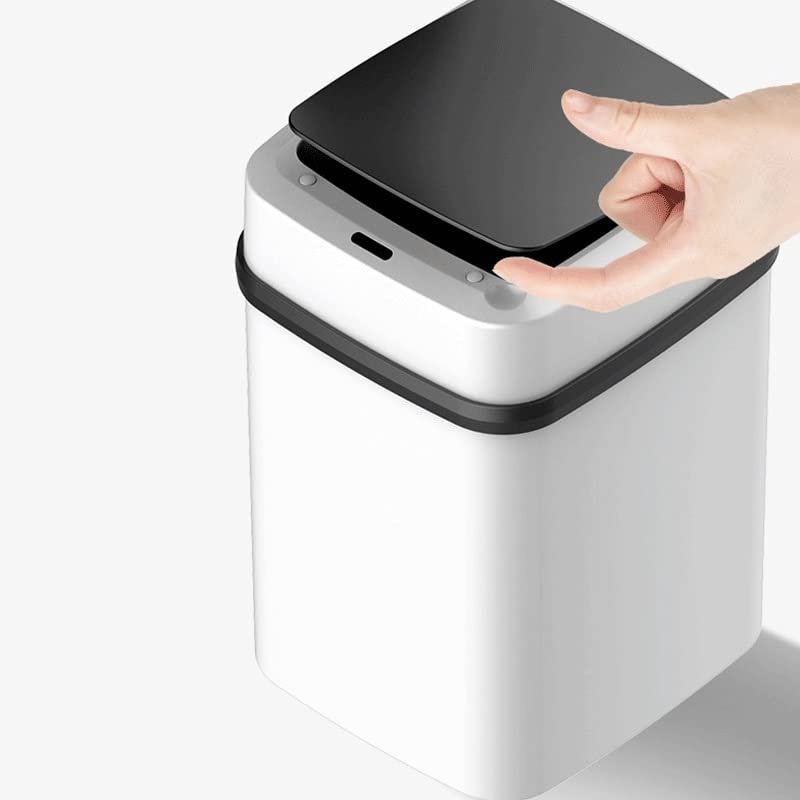 XBWEI Inteligentno indukcijsko smeće s poklopcem Kuhinja kanta za smeće kućice automatsko otvaranje i zatvaranje kupaonice