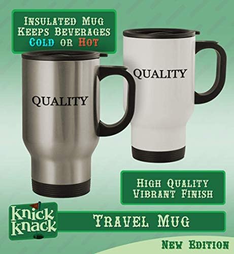 Knick Knack Pokloni Hickup - Hashtag za kavu od nehrđajućeg čelika od 14oz, srebro