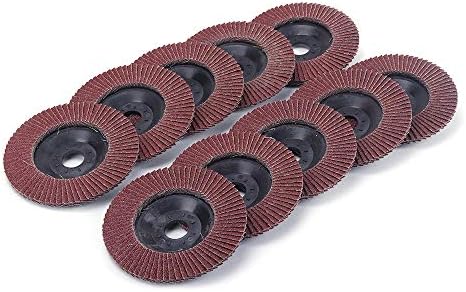 WENFO 10pcs 4 ”x5/8” diskovi za preklopni diskovi Diskovi za brušenje kotača za brušenje brušenja, aluminijski oksidni abrazivi, kotači
