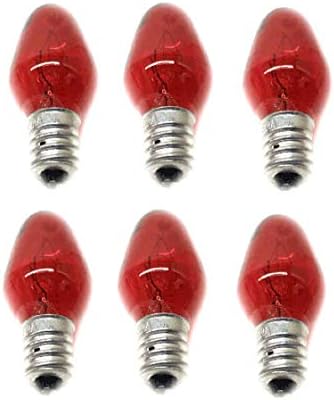 Zamjena crvene žarulje za noćno osvjetljenje žaruljama od 5 vata 120 V-6 kom za osvjetljenje zabava ili događaja