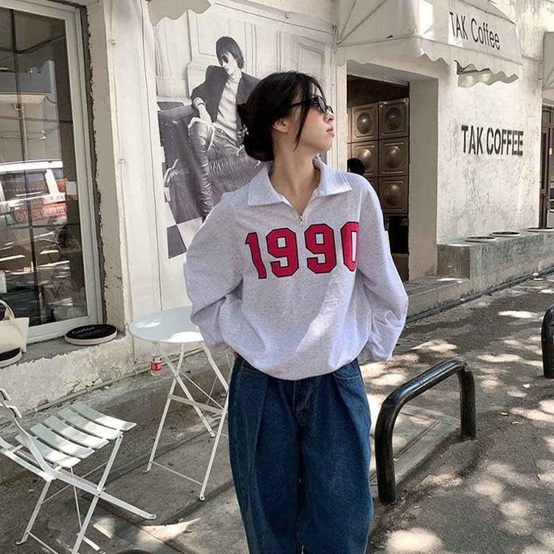 Chong Feng Xia Korejski stil Ženske dukserice Vintage casual preppy ulična odjeća ženska zip up pulovers sportska odjeća vrhovi