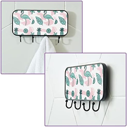 Ljepljive kuke od nehrđajućeg čelika ručnika Zidne kuke zaglavljene u kupaonici ili kuhinji flamingo životinja