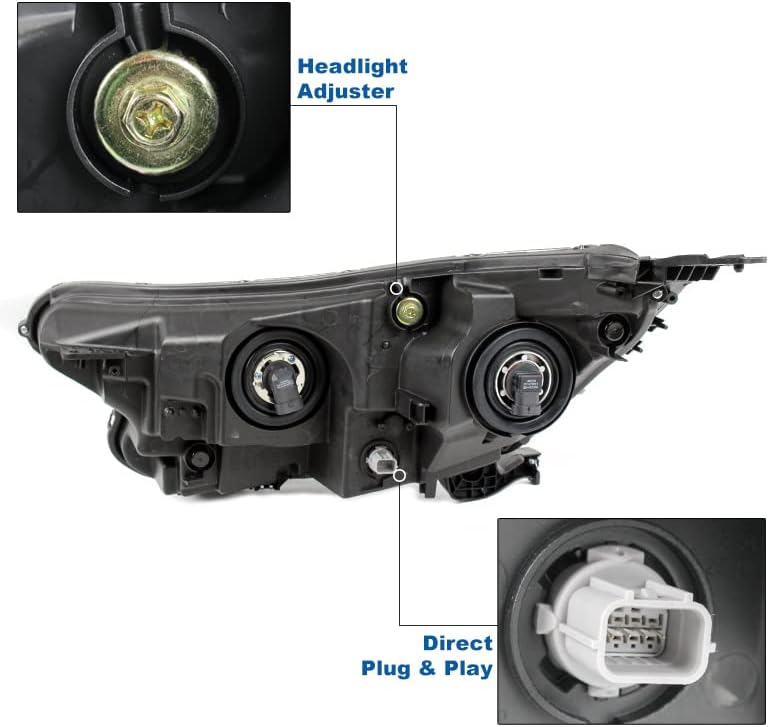 Led lampa projektora ZMAUTOPARTS, kromirana prednja svjetla sa strane suvozača, kompatibilna s Honda CR-V LX | EX | EX-L 2017-2021