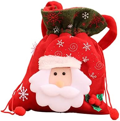 2022 božićne Torbe za lutke, vrećice za slatkiše, svečane vrećice s vezicama, pokloni, Djed Mraz, Dječje torbe za spremnike s punjenjem,