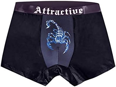 Muški seksi bulge za poboljšanje torbice bokserice donje rublje scorpion printd niski rite rastezanje dečke kratke noge panty donje