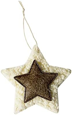 Božićni ukrasi božićno drvce Pet šiljastih zvijezda privjesak mali dodaci božićna plišana lutka Velika mrlja od staklenih ploča