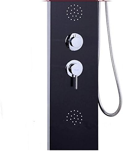 Gowe crni čelični četkica za kupaonicu Stupac za tuširanje Multifunkcionalna ploča za tuširanje W/ABS ručni tuš