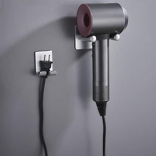 Sušilica za kosu nosač kupaonice, zidna utičnica utičnice aluminij naljepnica nosača nosača za spremanje kupaonice