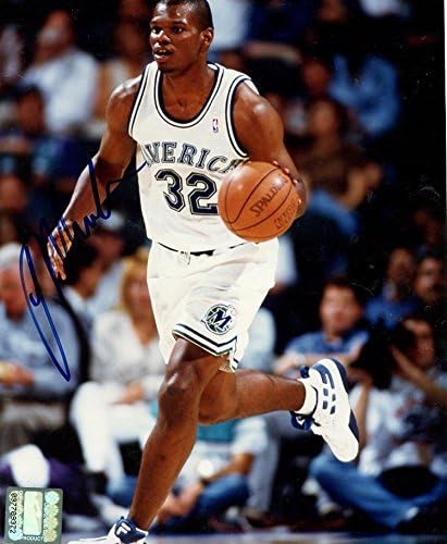 Jamal Mashburn Action Dallas Mavericks potpisao je Autografirani 8x10 Fotografija W/COA