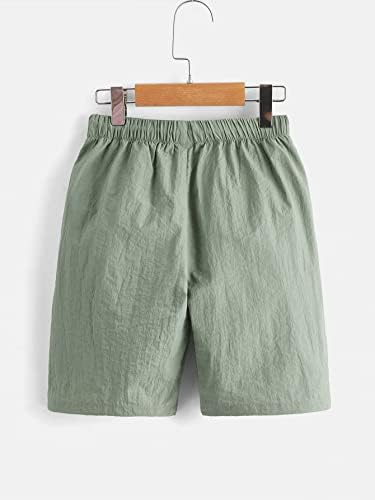 Kratke hlače s printom za dječake iz A-liste, džep na čipku sprijeda, kratke hlače visokog struka, Ležerne ljetne kratke hlače