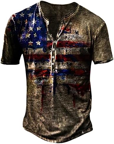 Muška košulja od 91-a, oprana Američka zastava sa zvijezdama i prugama, retro ulična odjeća kratkih rukava, domoljubna majica u nevolji