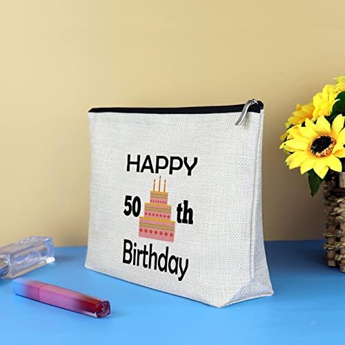 Pokloni za 50. rođendan pokloni za 50 godina za žene kozmetička torba pokloni za prijateljstvo 50. rođendan pokloni za 50. rođendan