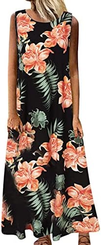 Žene plus veličine O-Neck cvjetni print vintage kratki rukav duga maxi haljina