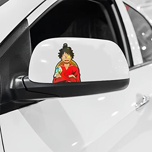 Wetsynt anime holografske naljepnice luffy peeker anime naljepnice za automobile vremenske prozore za anime automobil za prozore za