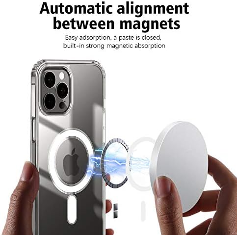 Clear iPhone 12 Case/iPhone 12 Pro futrola s ugrađenim magnetskim krugom za 6,1 inča 2020