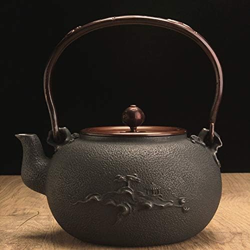 Čajnik od željeznog čaja Japanski čajnik od željeznog čajnika, precizni pčelinji vosak s velikim kapacitetom 1300 ml čajnike, pibm,