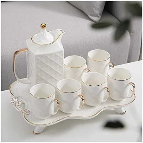 Čajnik čajnik argyle uzorak bijela keramička matični čaj set popodneva čaj čaj čaj šalica čaj čaj set za isporuku čajnika čajnik