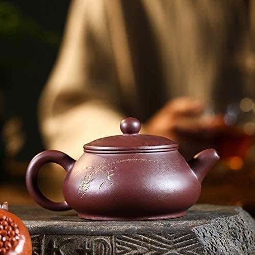 Moderni čajni čajnik čajnik originalna ruda ljubičasta glina čaj lonac 250 ml ručno izrađena ljubičasta glina lonac čaj set čajnice