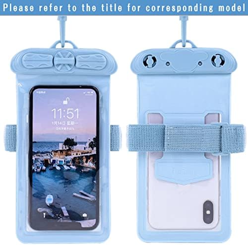 Torbica za telefon Vaxson, kompatibilan sa Motorola Moto G6 Plus, vodootporna torbica Dry Bag [Bez zaštitne folije za ekran] plave