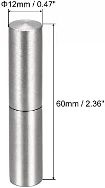 UXCELL zavarivanje na šarkama bačve, 50 mm x 14 mm muško do ženke 304 šarke od nehrđajućeg čelika za metalne vrata vrata vrata 4 parova