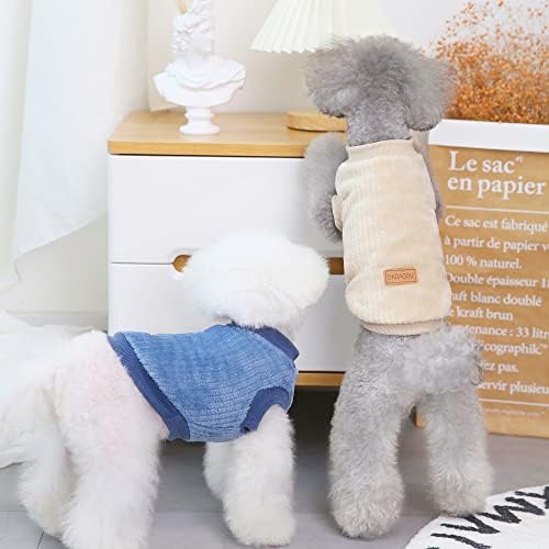 Yaodhaod pseća odjeća kućni ljubimac plišani pulover džemper meko zgušnjavanje topli psi pse košulja zimski džemper za pse mačke