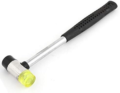 Ručni alati ručni ručni alati gumeni čekić dugačak 9,8 inča crni prozirni žuti srebrni ton model: 82.355.278