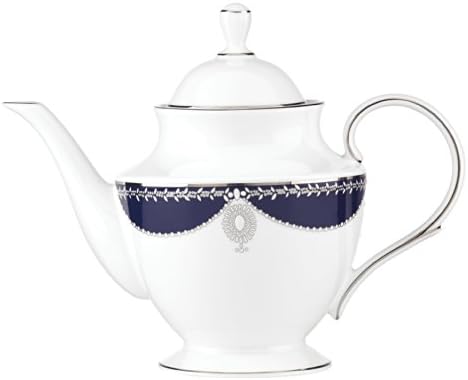 Lenox Marchesa Empire Teapot, Pearl Indigo