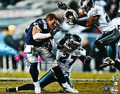 Jason Witten potpisao je kauboji 16x20 kaciga Off Photo w/Ne zels w/Texas -Baw holo - Autografirane NFL fotografije
