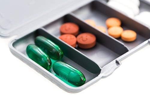 Teal Mist - Slim Traveler Pill Box - Mala torbica za tablete za putovanja, novčanik, torbu, džep