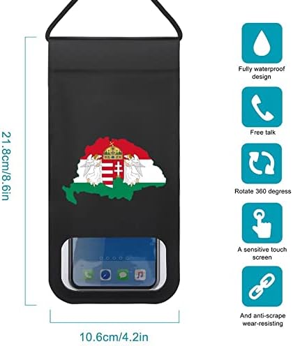 Karta zastave Kraljevine Mađarske vodootporna torba za mobitel suha torba Pribor za plivanje za plivanje ronjenje u čamcu ribolov